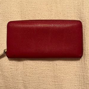 Coach wallet in red. Good condition